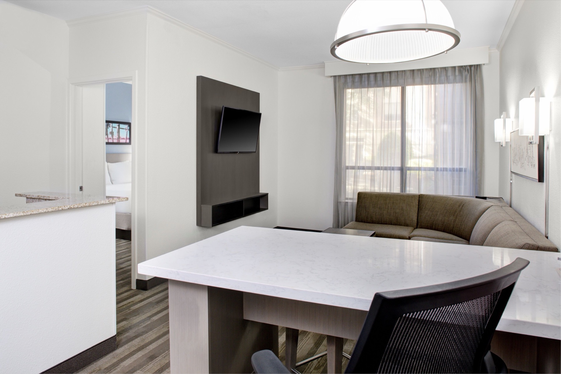 Hyatt House suite living area
